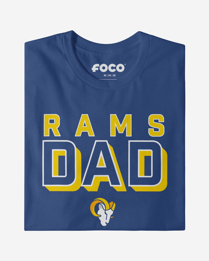 Los Angeles Rams Team Dad T-Shirt FOCO - FOCO.com