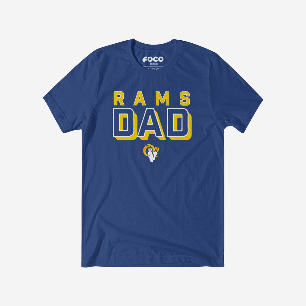 Los Angeles Rams Team Dad T-Shirt FOCO S - FOCO.com