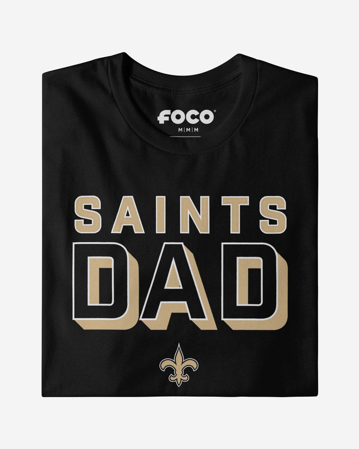 New Orleans Saints Team Dad T-Shirt FOCO - FOCO.com