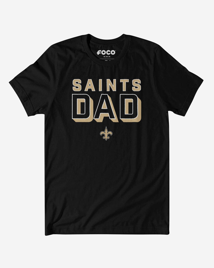 New Orleans Saints Team Dad T-Shirt FOCO S - FOCO.com