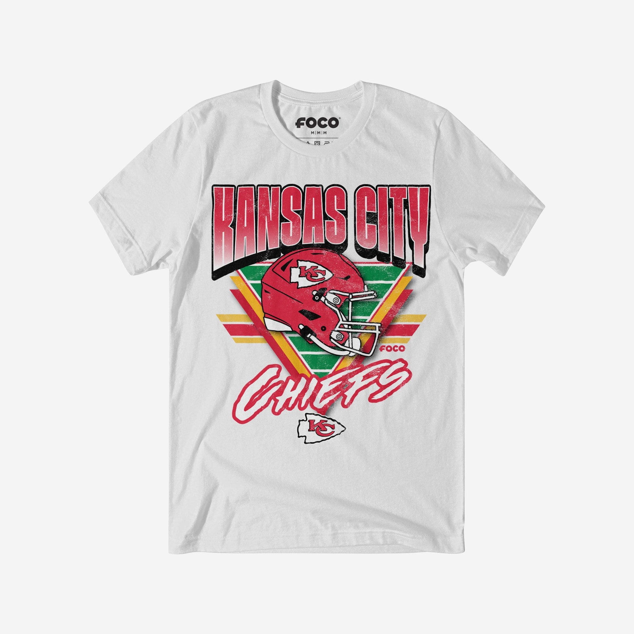 Kansas City Chiefs Triangle Vintage FOCO T-Shirt