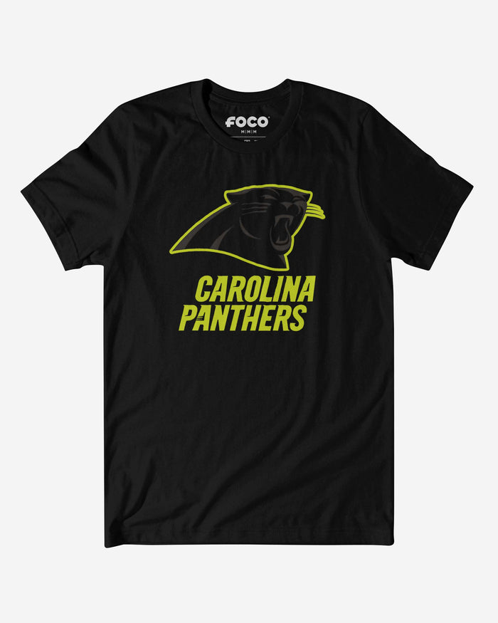 Carolina Panthers Highlight Reel T-Shirt FOCO Black/Volt S - FOCO.com