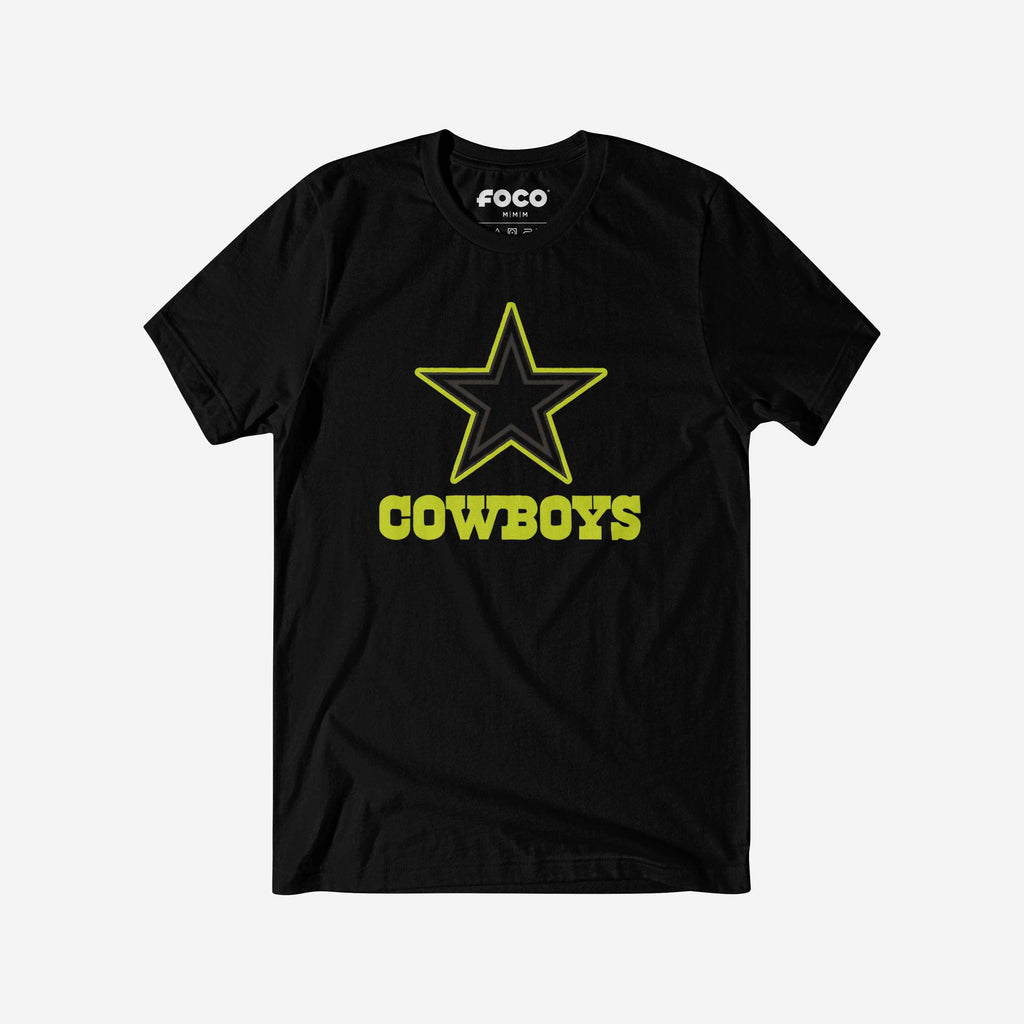 Dallas Cowboys Highlight Reel T-Shirt FOCO Black/Volt S - FOCO.com