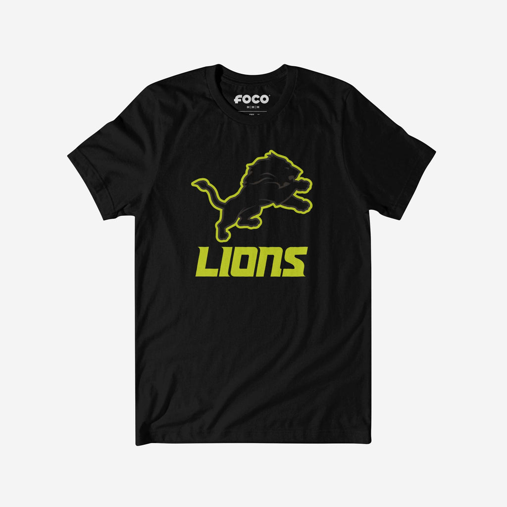 Detroit Lions Highlight Reel T-Shirt FOCO Black/Volt S - FOCO.com