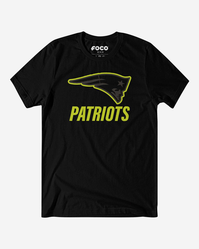 New England Patriots Highlight Reel T-Shirt FOCO Black/Volt S - FOCO.com