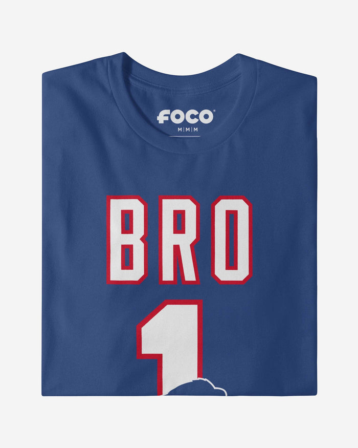 Buffalo Bills Number 1 Bro T-Shirt FOCO - FOCO.com