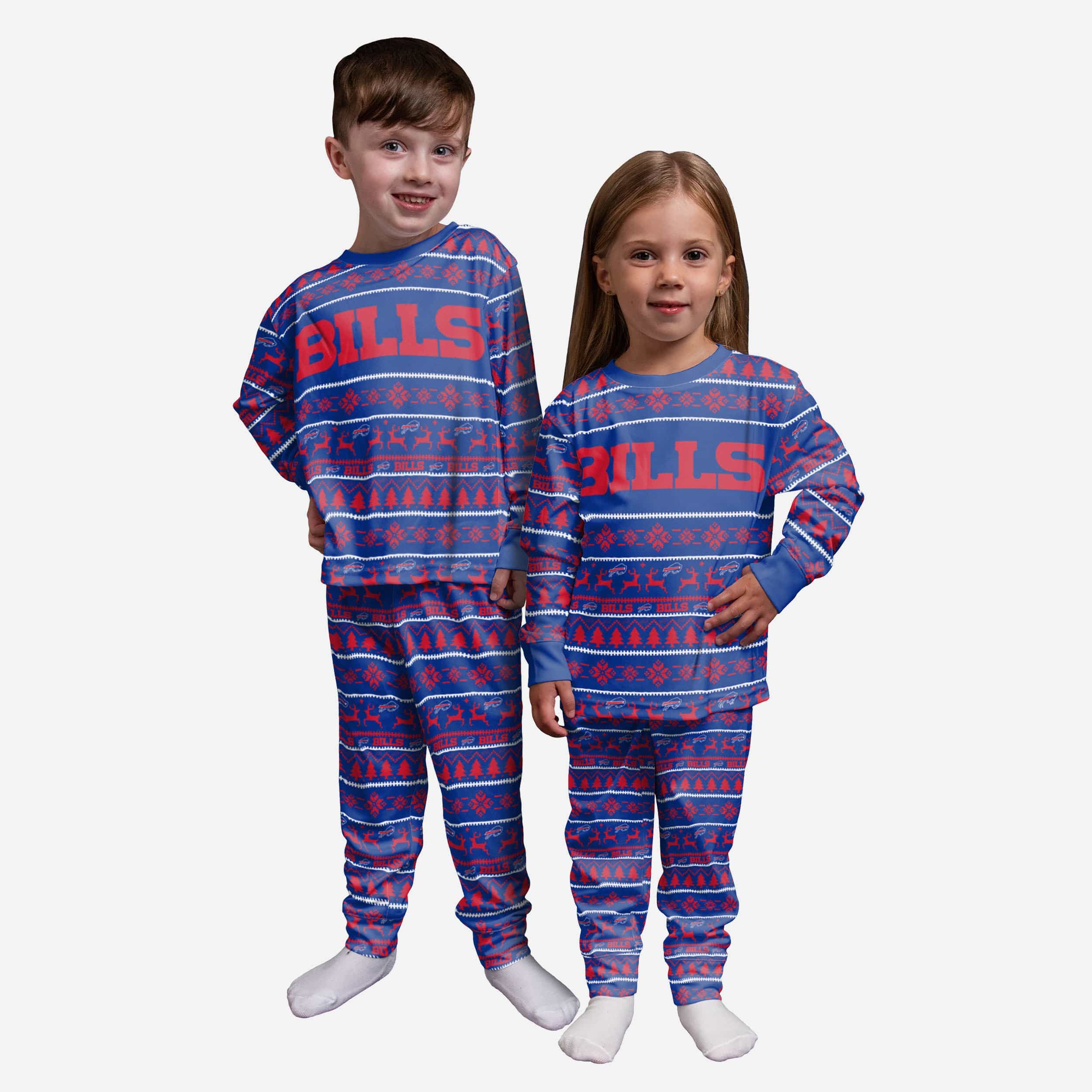 Buffalo Bills Toddler Family Holiday Pajamas