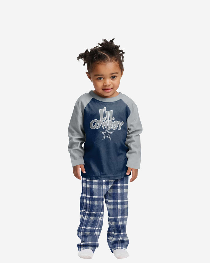 Dallas Cowboys Toddler Plaid Family Holiday Pajamas FOCO 2T - FOCO.com