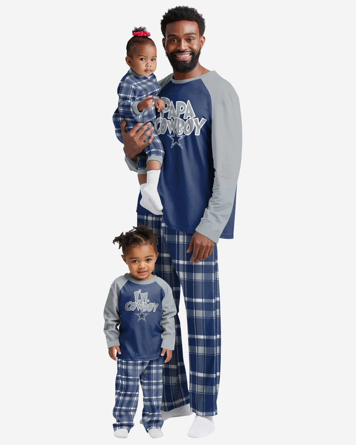 Dallas Cowboys Toddler Plaid Family Holiday Pajamas FOCO - FOCO.com