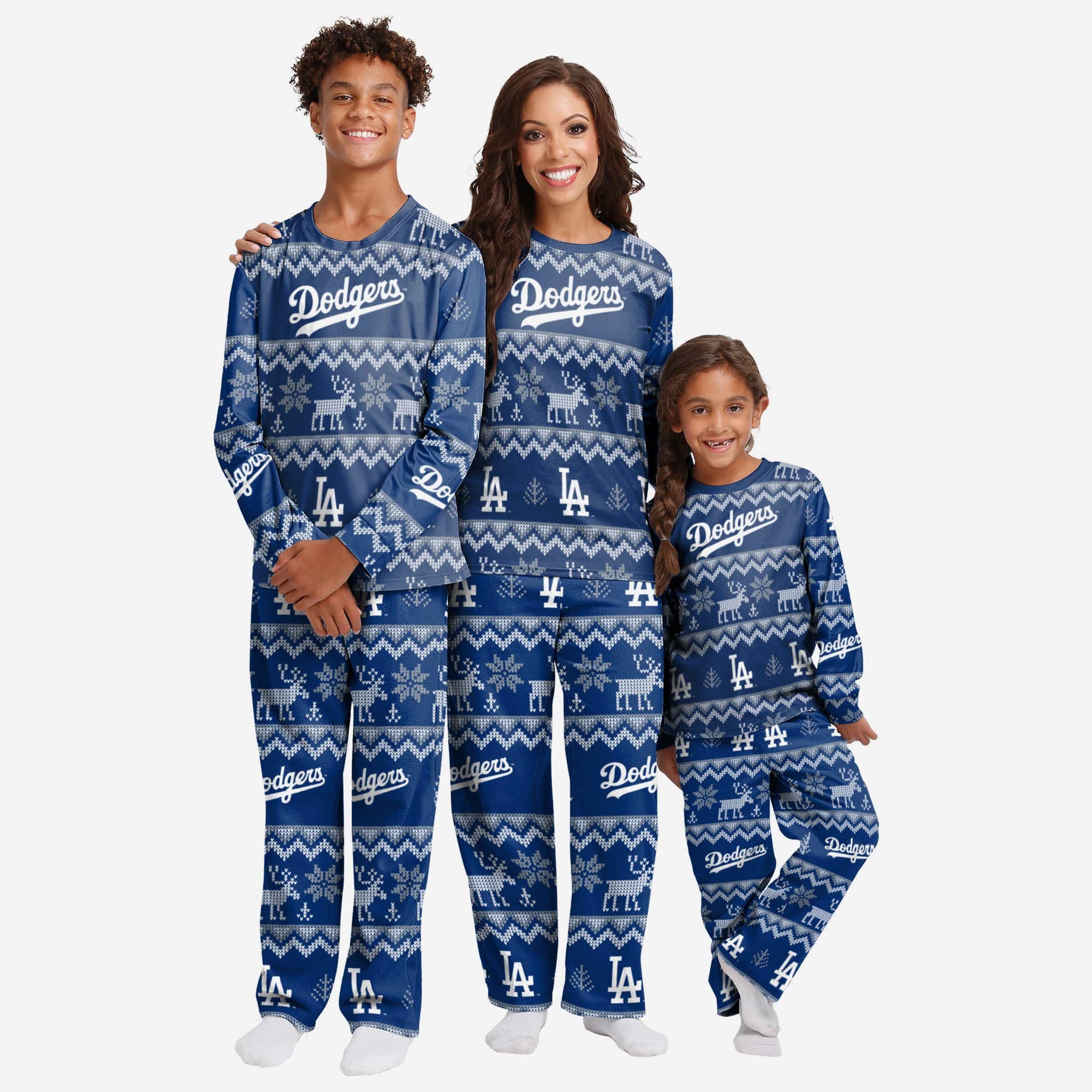 Los Angeles Dodgers Infant Family Holiday Pajamas FOCO