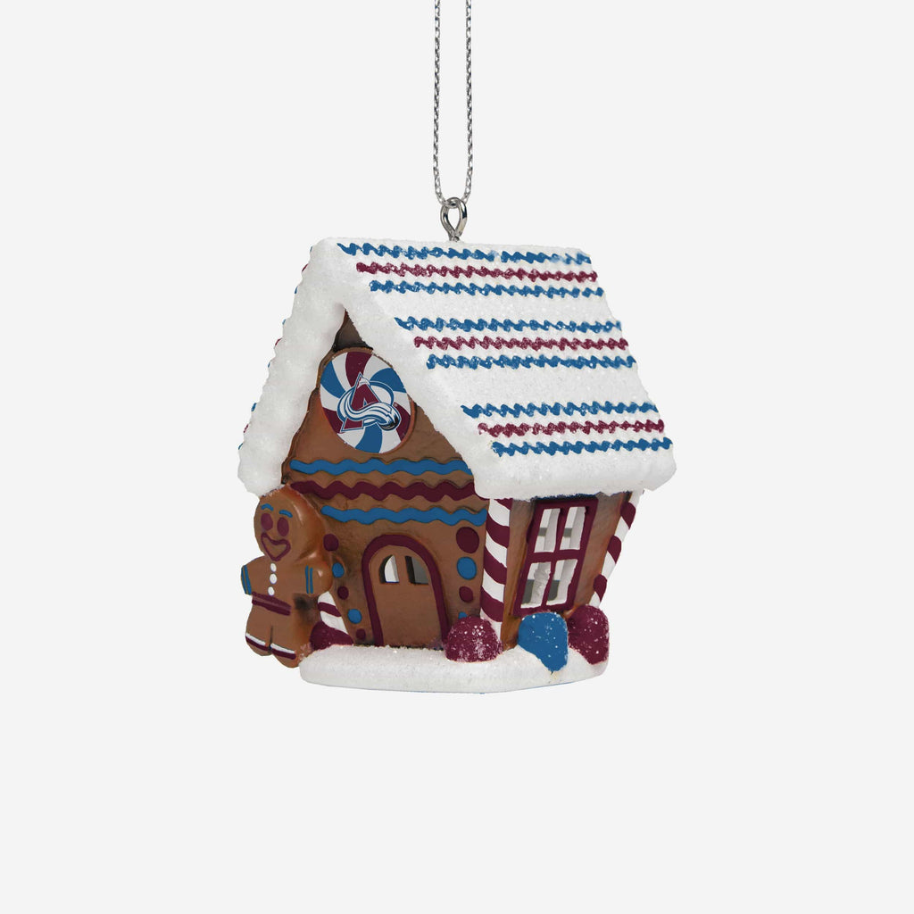 Colorado Avalanche Gingerbread House Ornament FOCO - FOCO.com