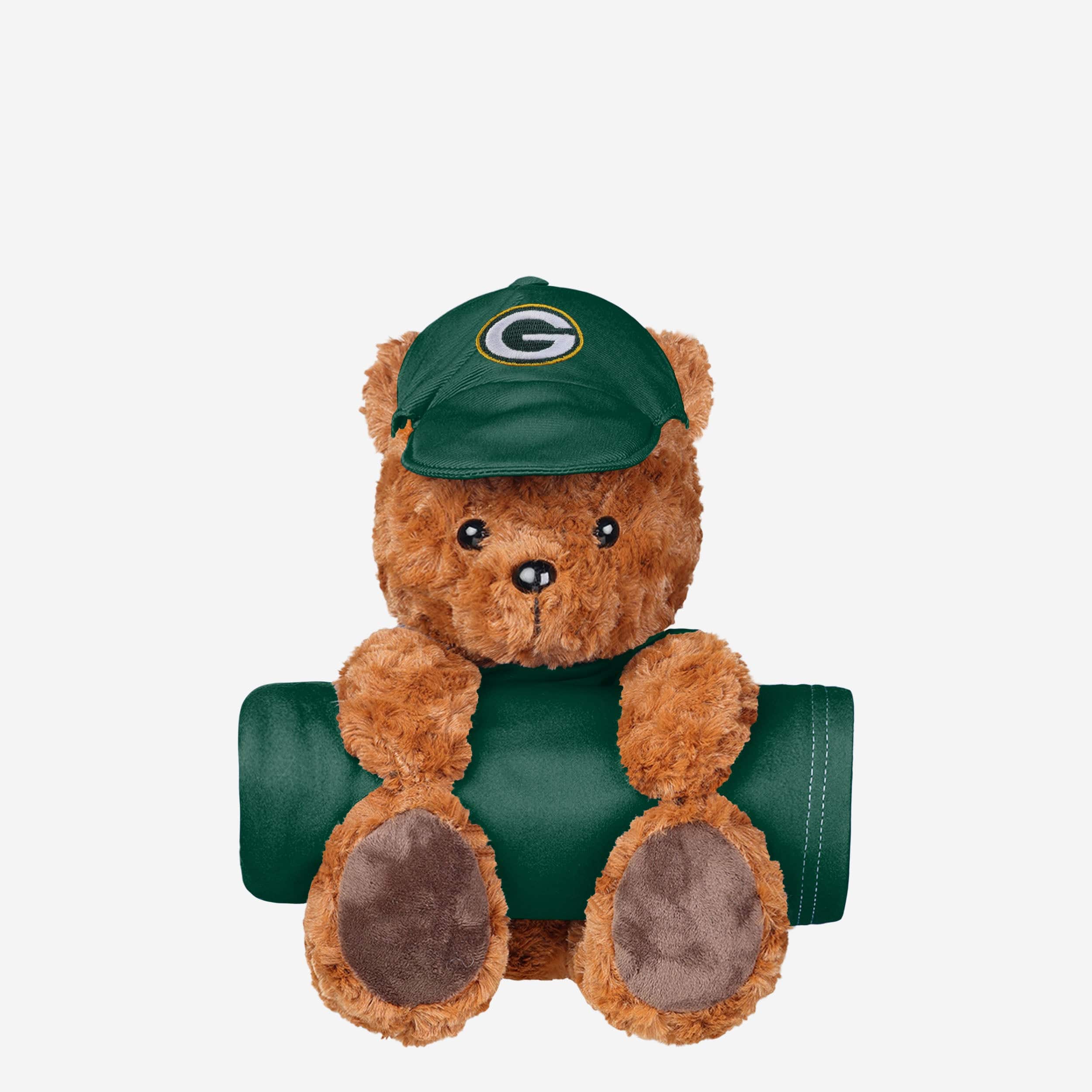 Green Bay Packers Team Property Sherpa Plush Throw Blanket FOCO