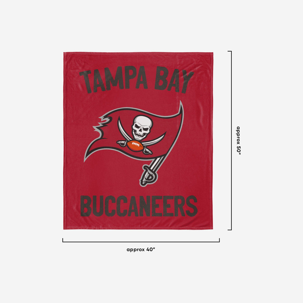 Tampa Bay Buccaneers Throw Blanket With Plush Bear Foco