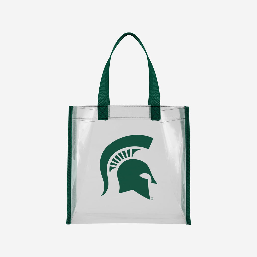 Michigan State Spartans Clear Reusable Bag FOCO - FOCO.com