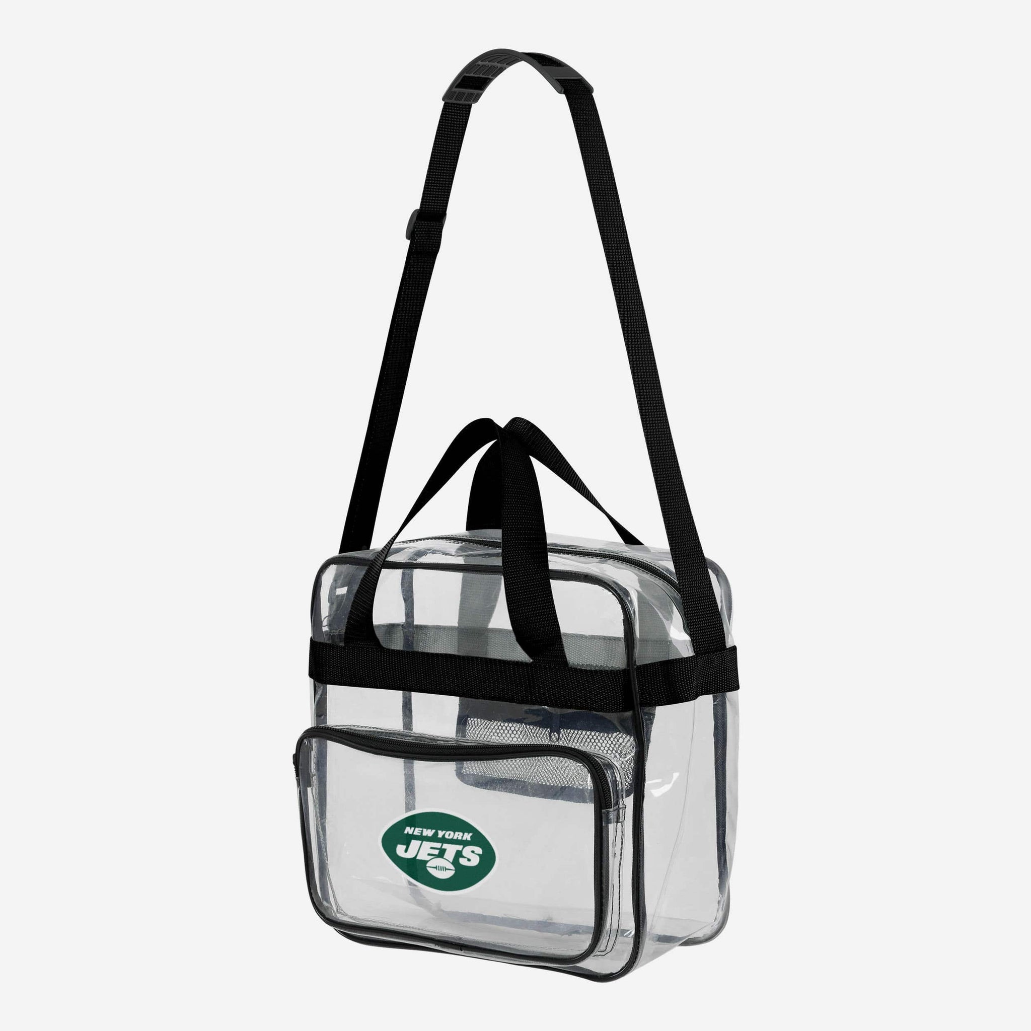 New York Jets Team Stripe Clear Crossbody Bag FOCO