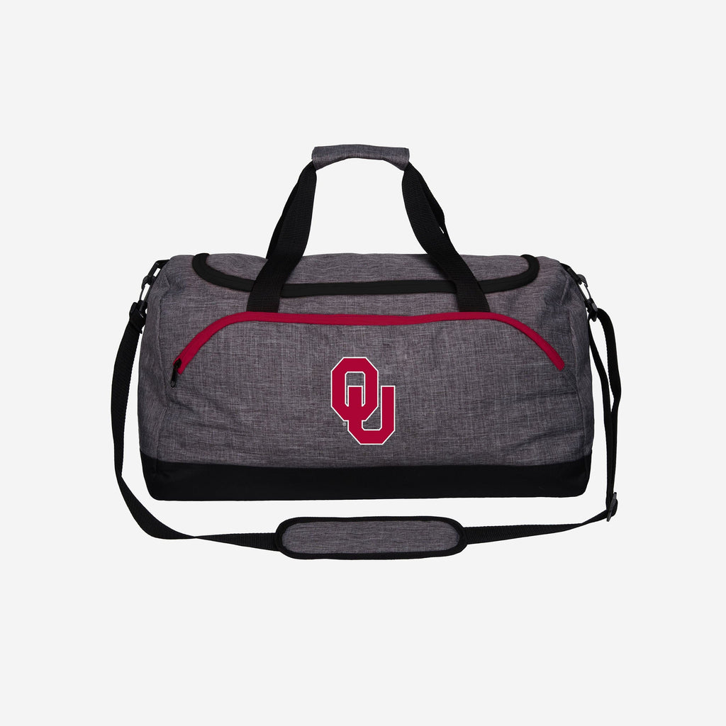 Oklahoma Sooners Heather Grey Bold Color Duffle Bag FOCO - FOCO.com