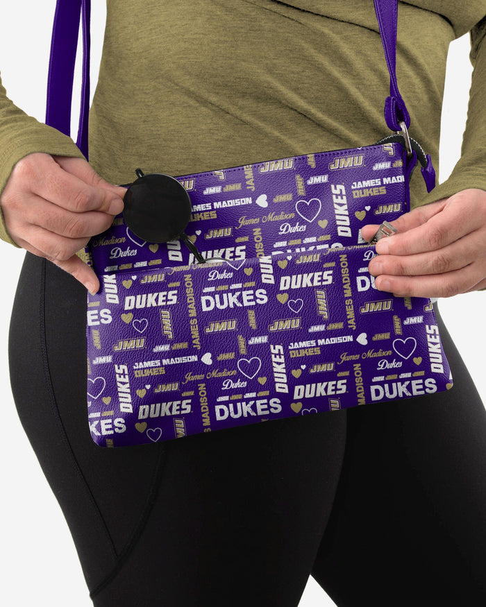 James Madison Dukes Logo Love Crossbody Purse FOCO - FOCO.com