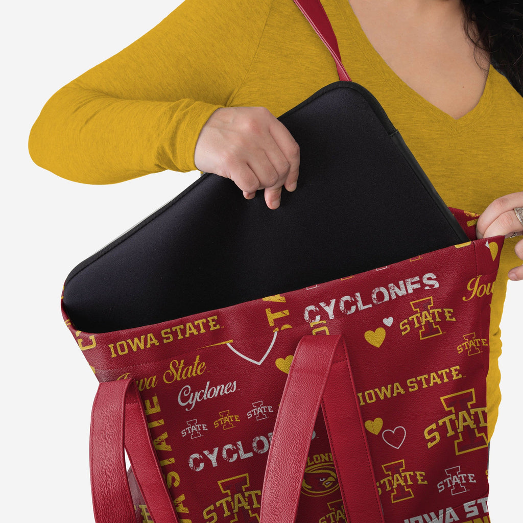 Iowa State Cyclones Logo Love Tote Bag FOCO