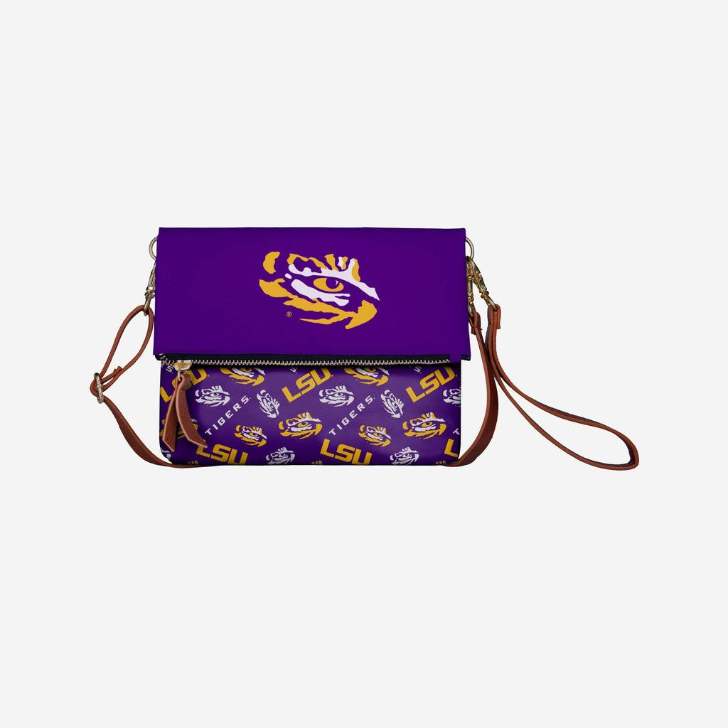 LSU Tigers Printed Collection Foldover Tote Bag FOCO - FOCO.com