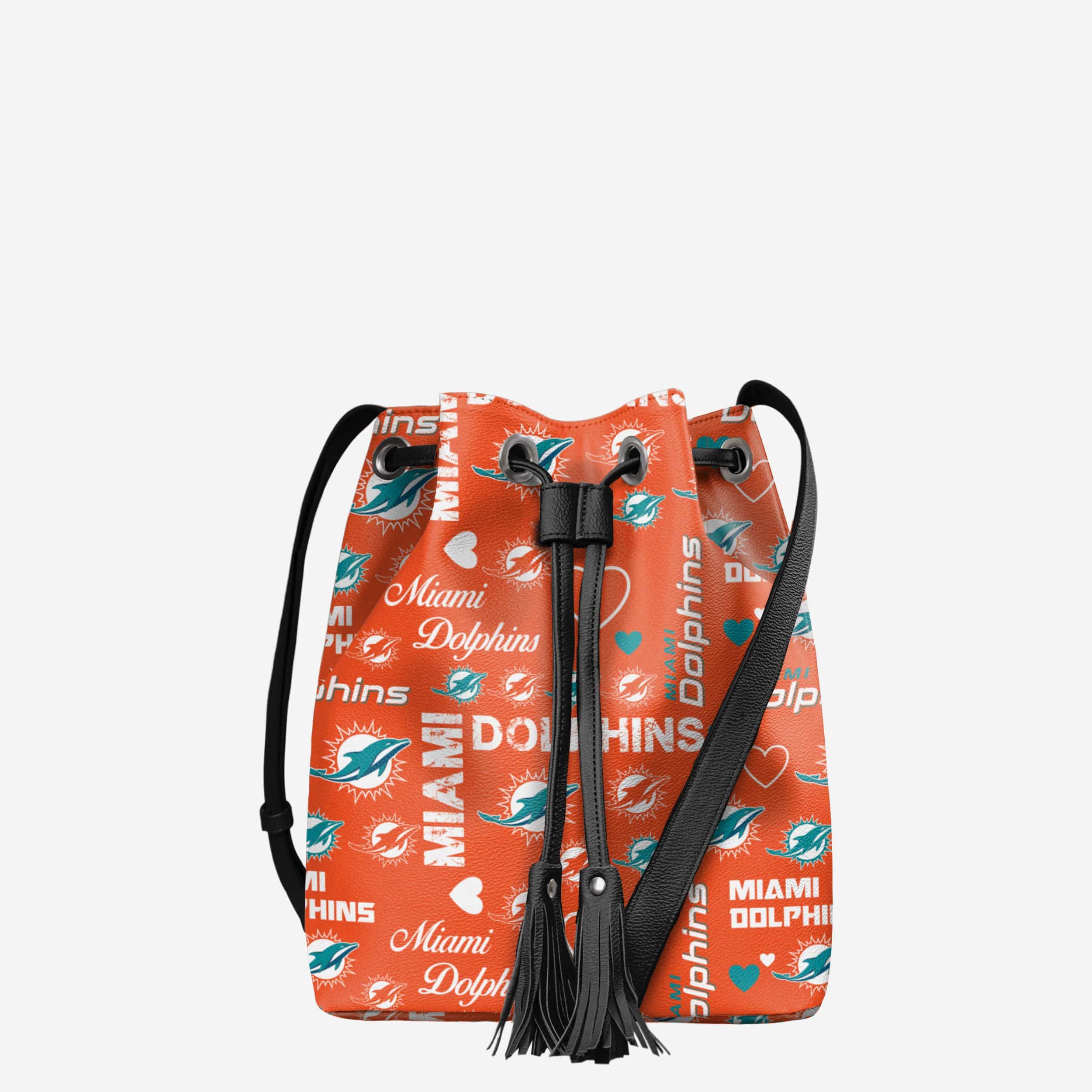 Miami Dolphins NFL Logo Love Cinch Purse