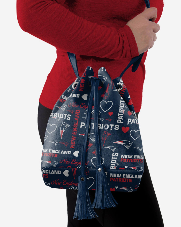 New England Patriots Logo Love Cinch Purse FOCO - FOCO.com