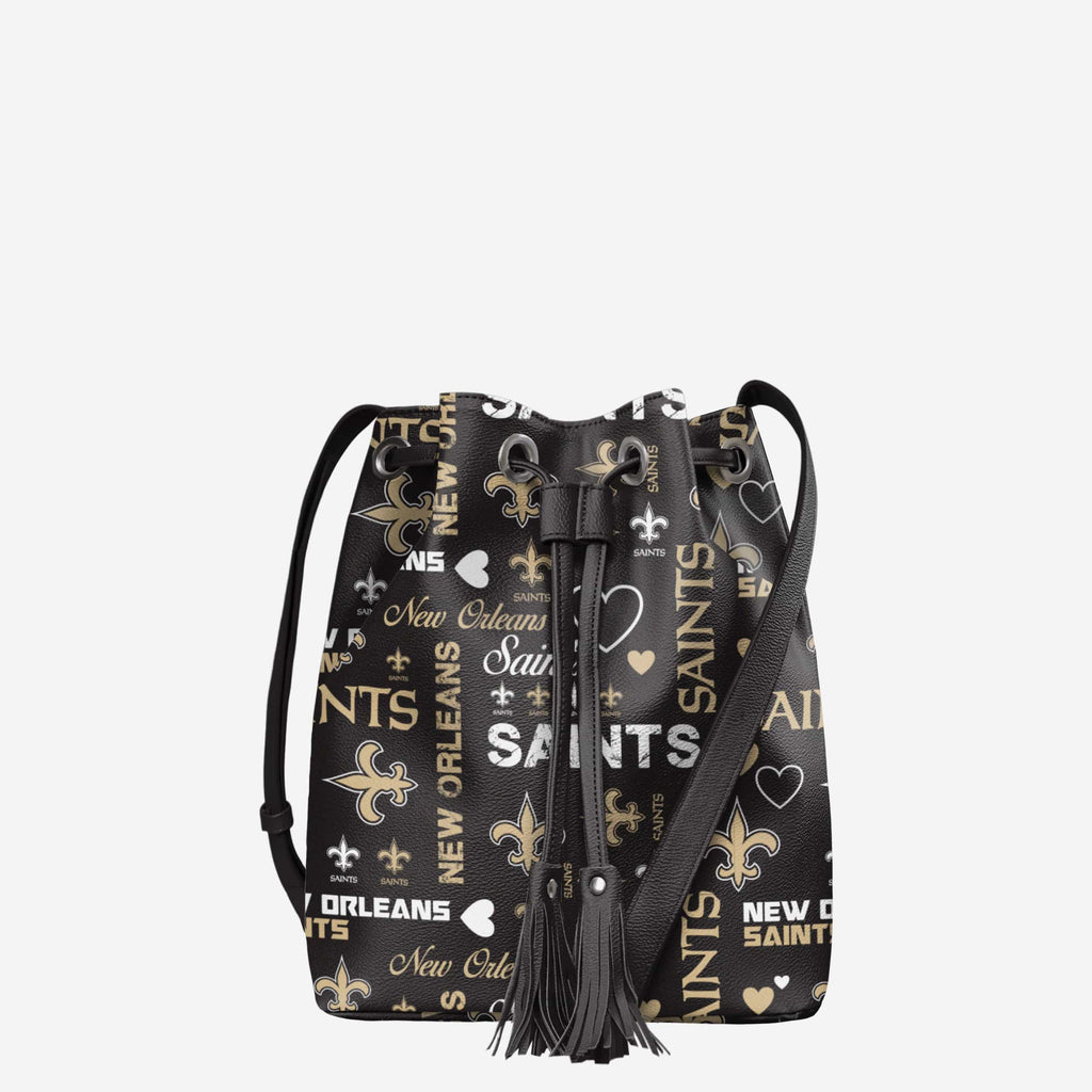 New Orleans Saints Logo Love Cinch Purse FOCO - FOCO.com