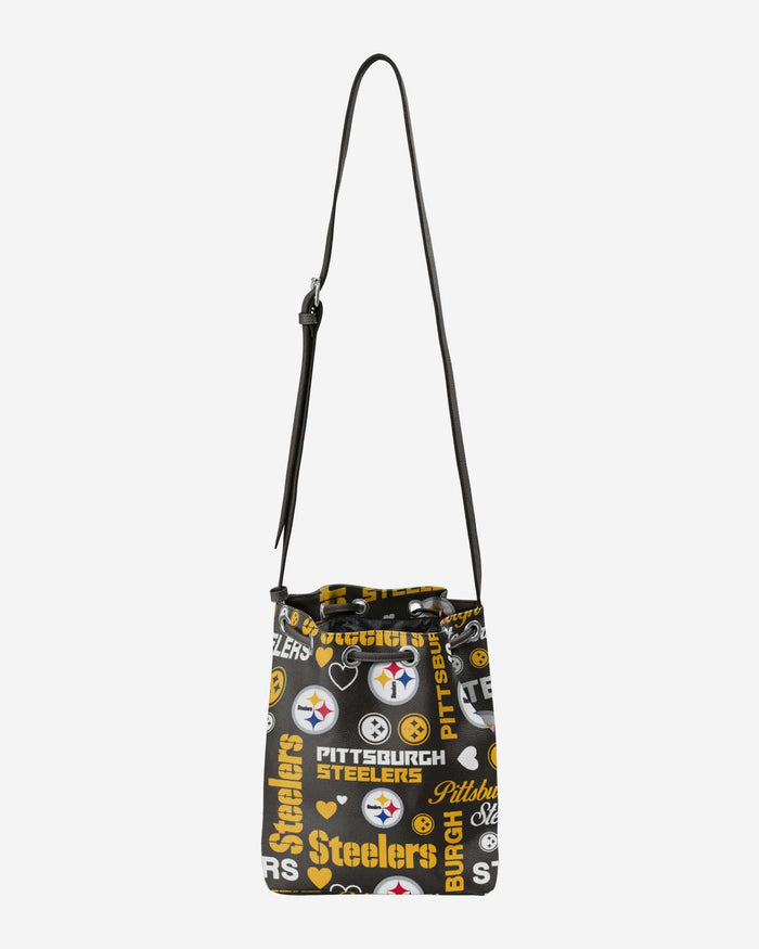 Pittsburgh Steelers Logo Love Cinch Purse FOCO - FOCO.com