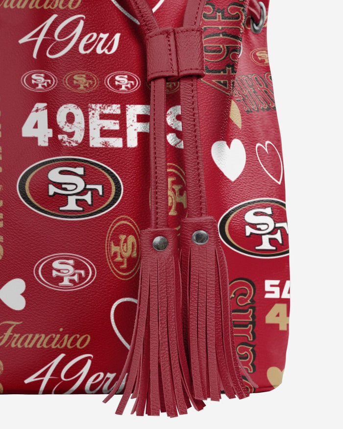 San Francisco 49ers Logo Love Cinch Purse FOCO - FOCO.com