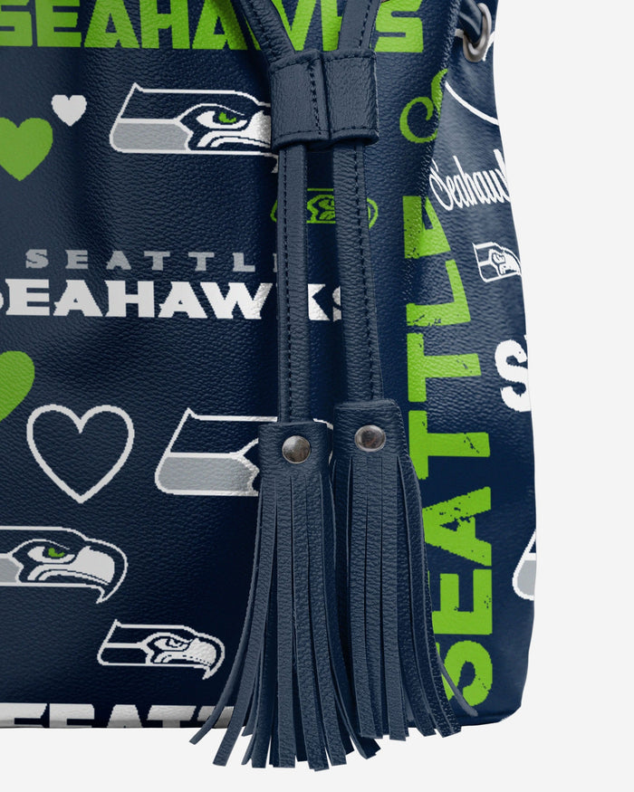 Seattle Seahawks Logo Love Cinch Purse FOCO - FOCO.com