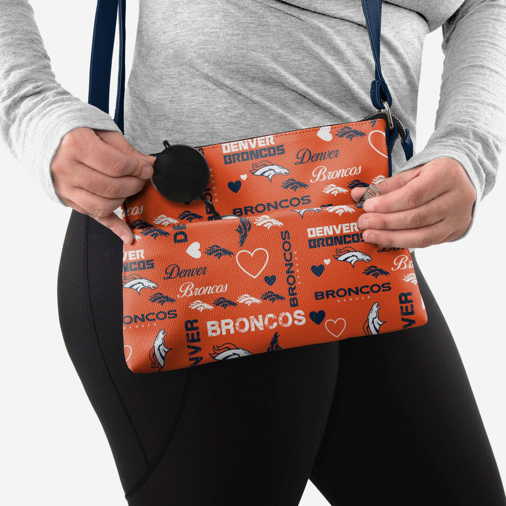 Denver Broncos Logo Love Crossbody Purse FOCO