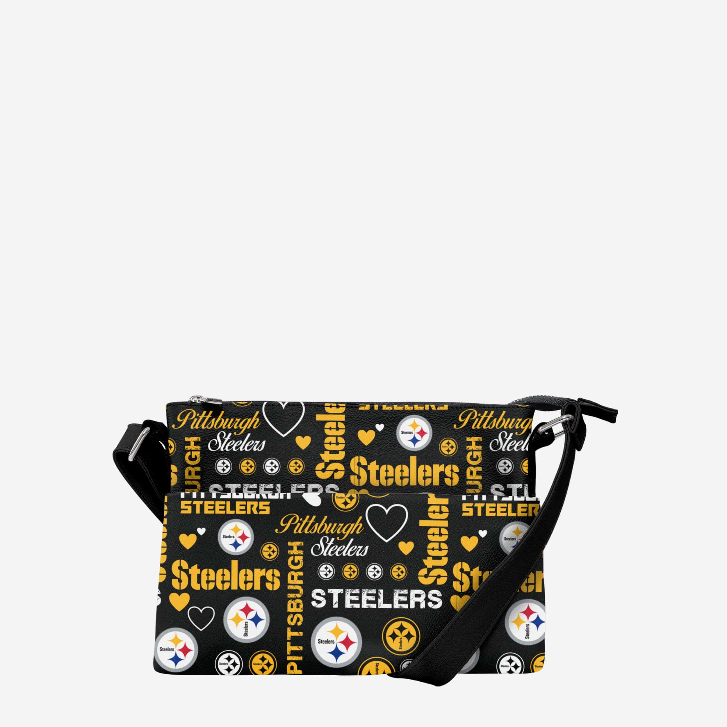 NFL Steelers Large Zip Around Wristlet