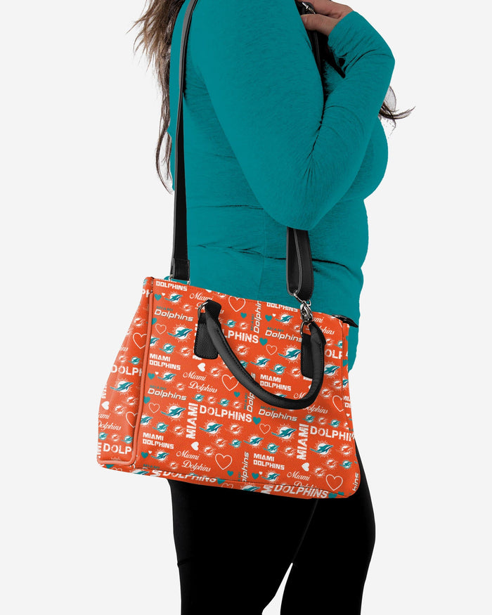 Miami Dolphins Logo Love Purse FOCO - FOCO.com