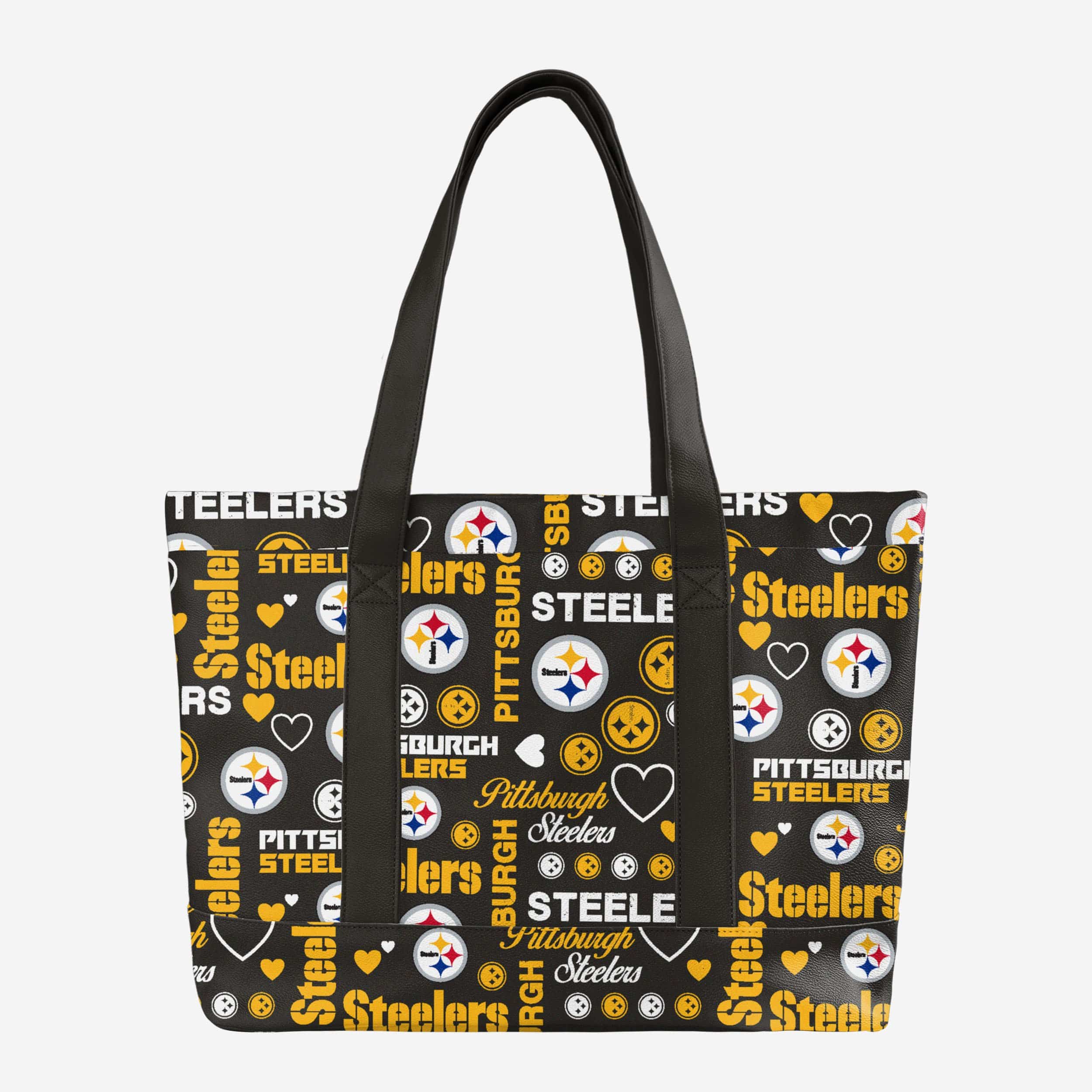 Pittsburgh Steelers Logo-Pattern Zipper Canvas Sneakers