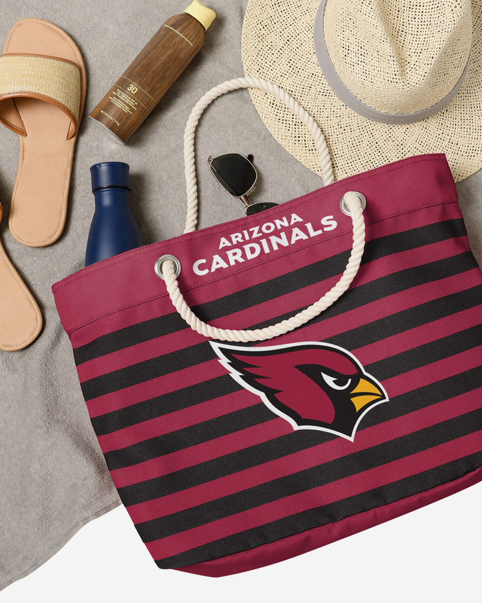 Arizona Cardinals Nautical Stripe Tote Bag FOCO - FOCO.com