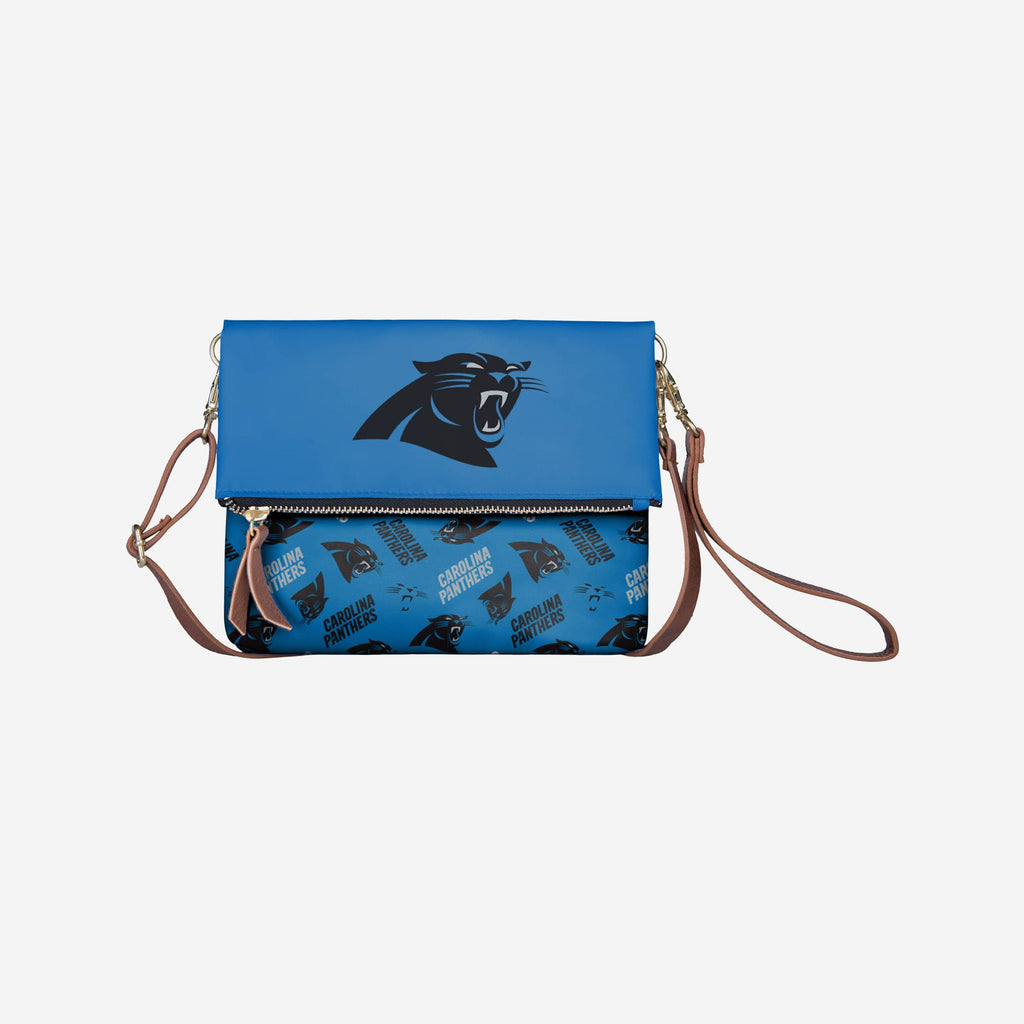 Carolina Panthers Printed Collection Foldover Tote Bag FOCO - FOCO.com