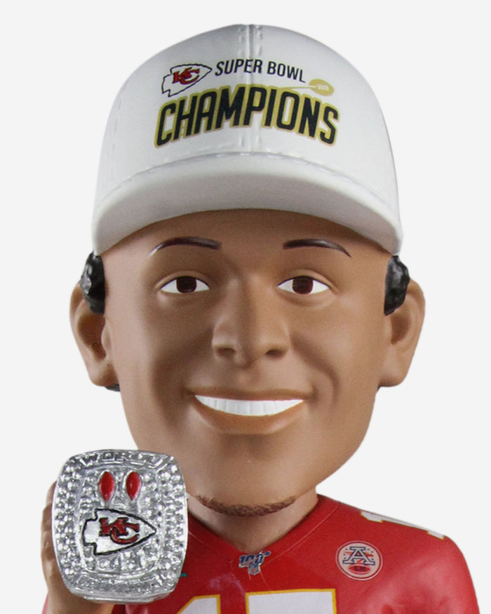 Patrick Mahomes Kansas City Chiefs Super Bowl LIV Champions 18 in Bobblehead FOCO - FOCO.com