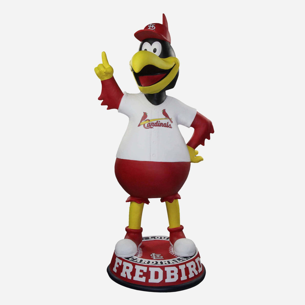 Fredbird St Louis Cardinals White Jersey 3 Ft Mascot Bobblehead FOCO - FOCO.com