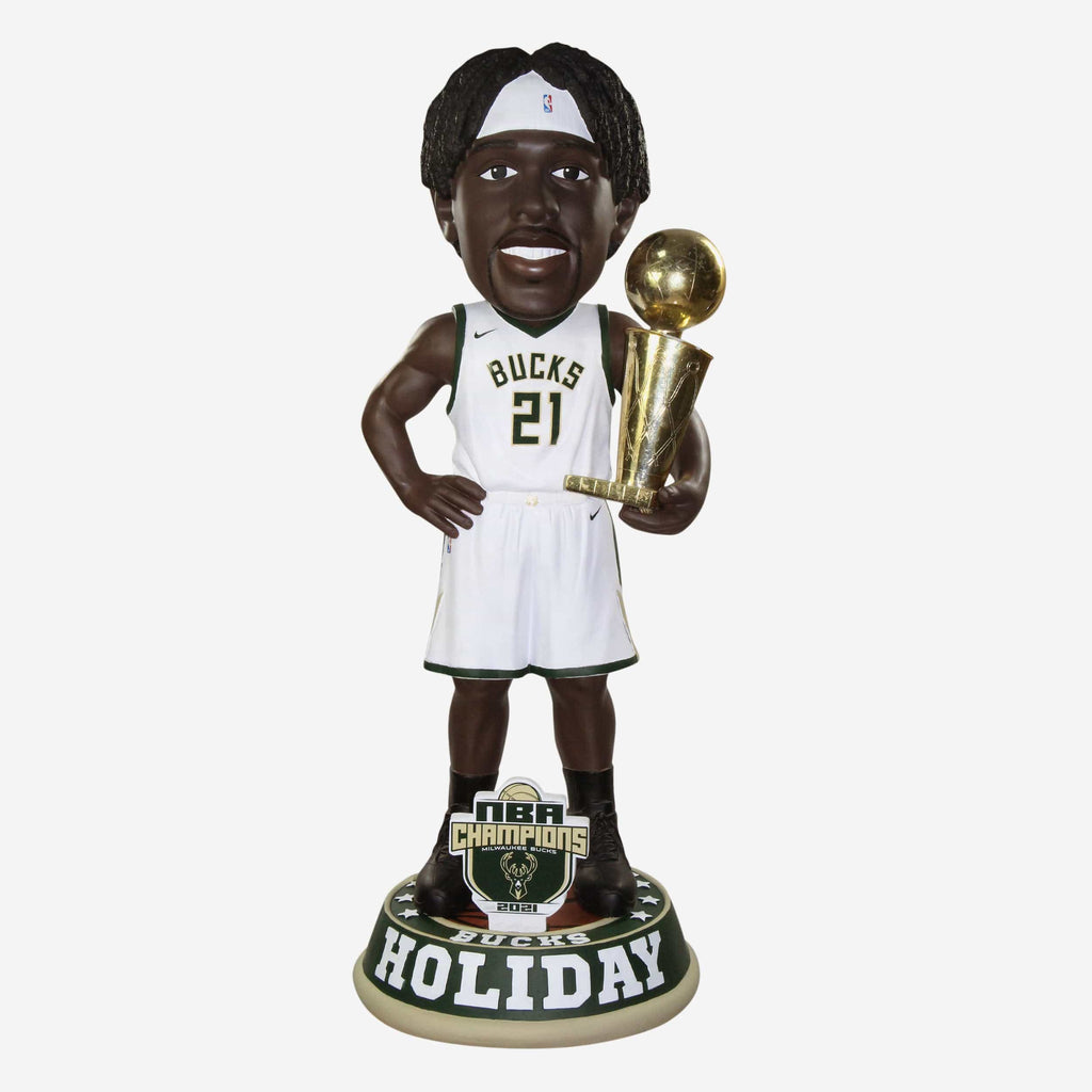 Jrue Holiday Milwaukee Bucks 2021 NBA Champions 3 Ft Bobblehead FOCO - FOCO.com