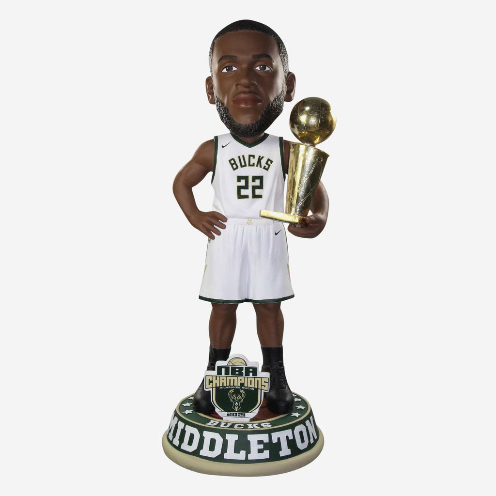 Khris Middleton Milwaukee Bucks 2021 NBA Champions 3 Ft Bobblehead FOCO - FOCO.com