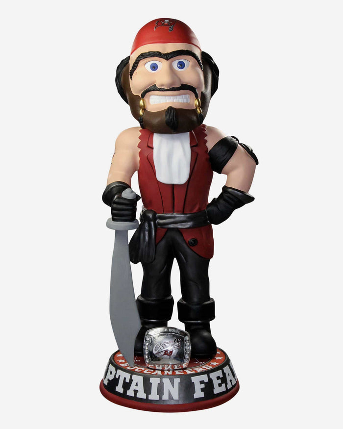 Captain Fear Tampa Bay Buccaneers Super Bowl LV Champions 3 Ft Mascot Bobblehead FOCO - FOCO.com