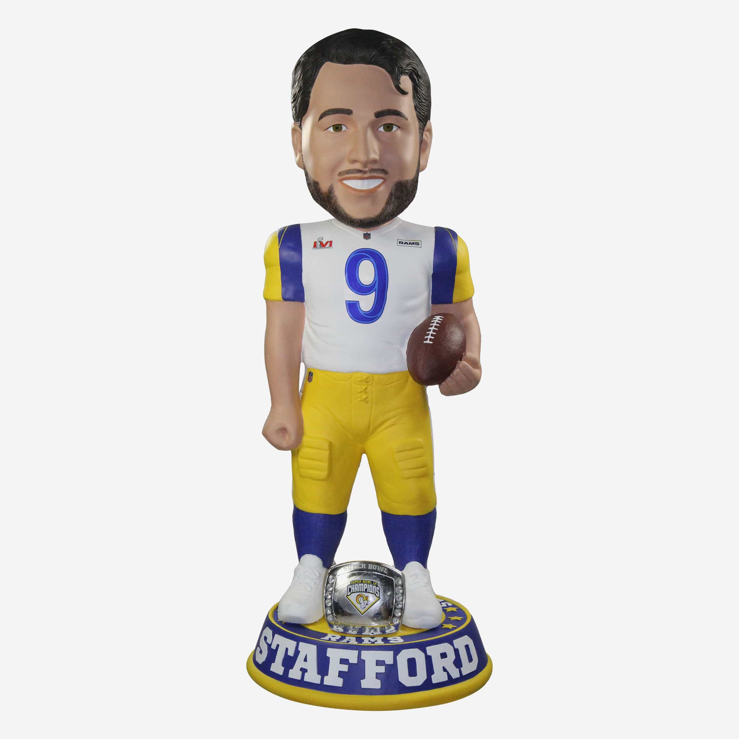 Matthew Stafford Los Angeles Rams Road To Super Bowl Bobblehead FOCO