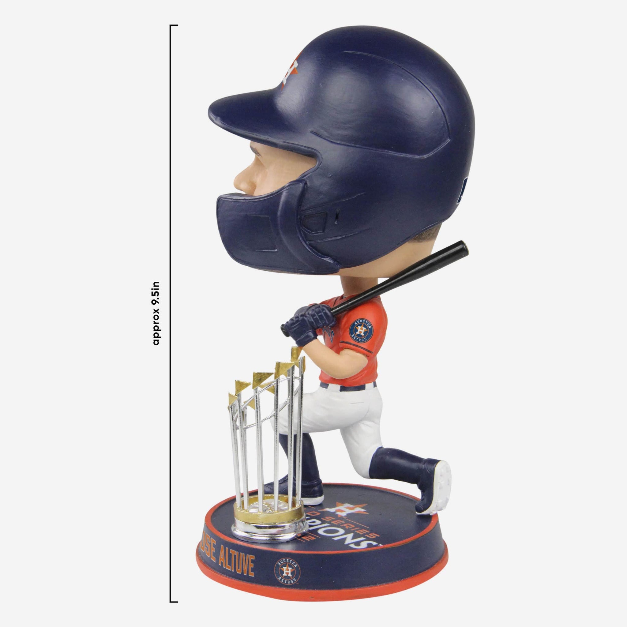 Jose Altuve Houston Astros 2022 World Series Champions Orange Jersey Bighead Bobblehead Officially Licensed by MLB