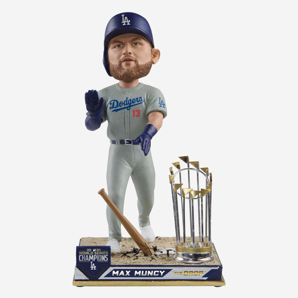 MAX MUNCY LA DODGERS 2020 WORLD SERIES CHAMPIONS BAT DROP BOBBLE