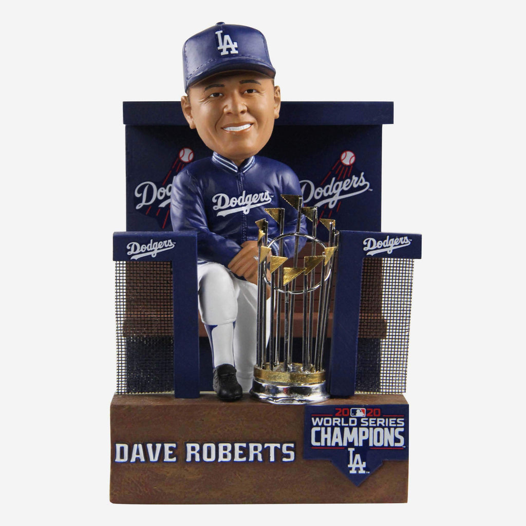 Dave Roberts Los Angeles Dodgers 2020 World Series Champions Dugout Bobblehead FOCO - FOCO.com