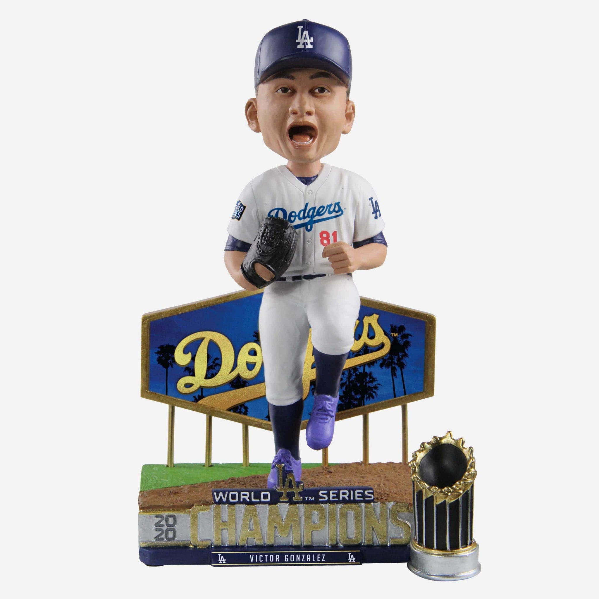 Victor Gonzalez Los Angeles Dodgers 2020 World Series Champions Bobble FOCO