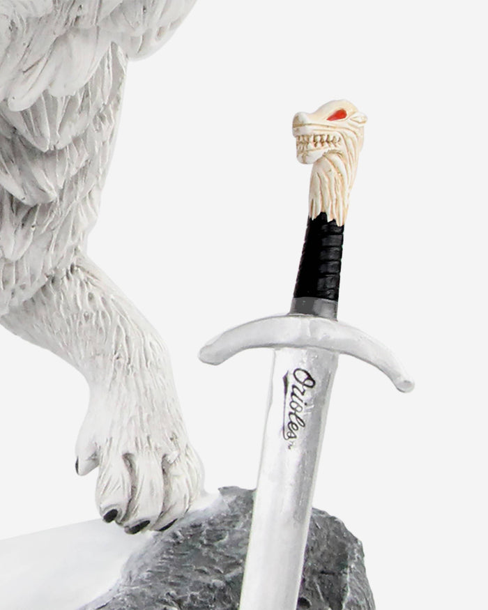 Game of Thrones™ Baltimore Orioles Direwolf Bobblehead FOCO - FOCO.com