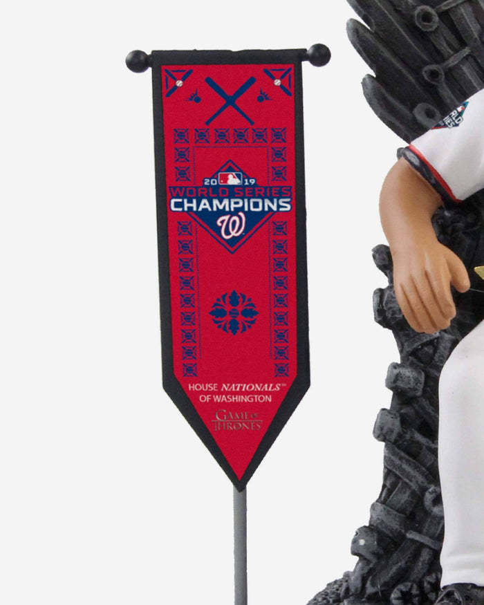 Game of Thrones™ Juan Soto Washington Nationals 2019 World Series Champions Iron Throne Bobblehead FOCO - FOCO.com