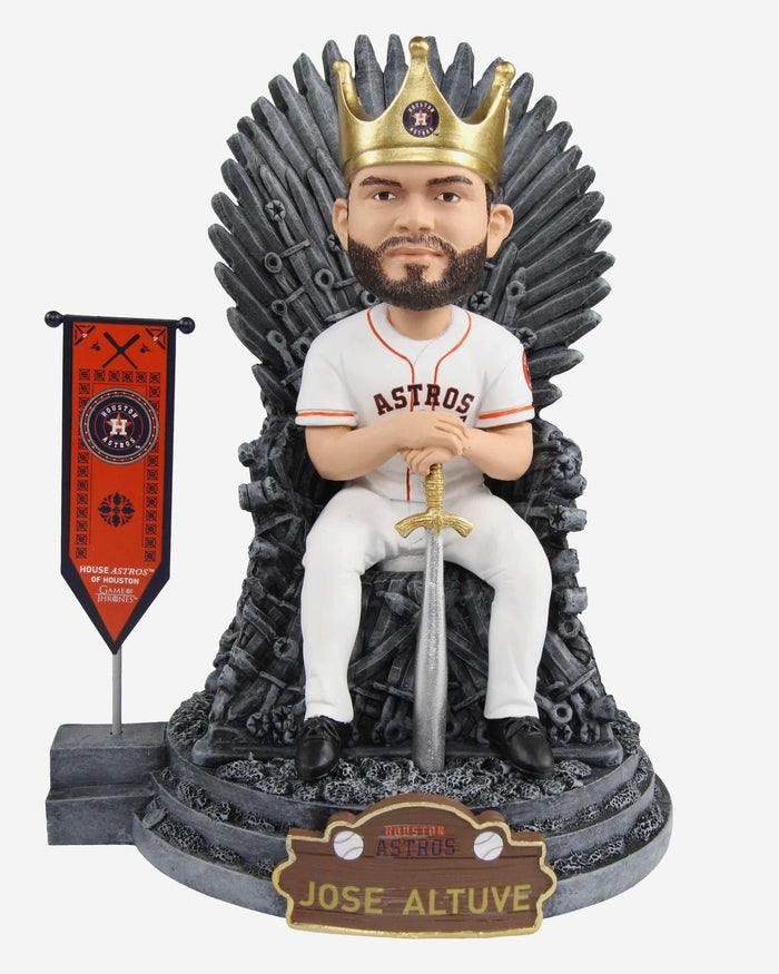 Game of Thrones™ Houston Astros Jose Altuve Iron Throne Bobblehead FOCO - FOCO.com