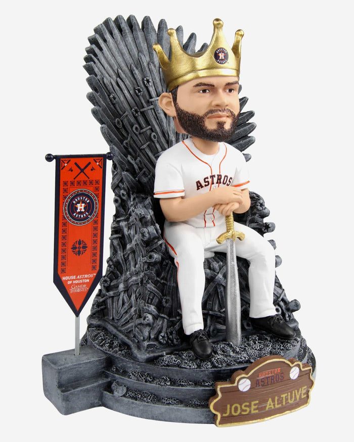 Game of Thrones™ Houston Astros Jose Altuve Iron Throne Bobblehead FOCO - FOCO.com