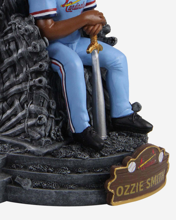 Game of Thrones™ Ozzie Smith St Louis Cardinals Iron Throne Legends Bobblehead FOCO - FOCO.com